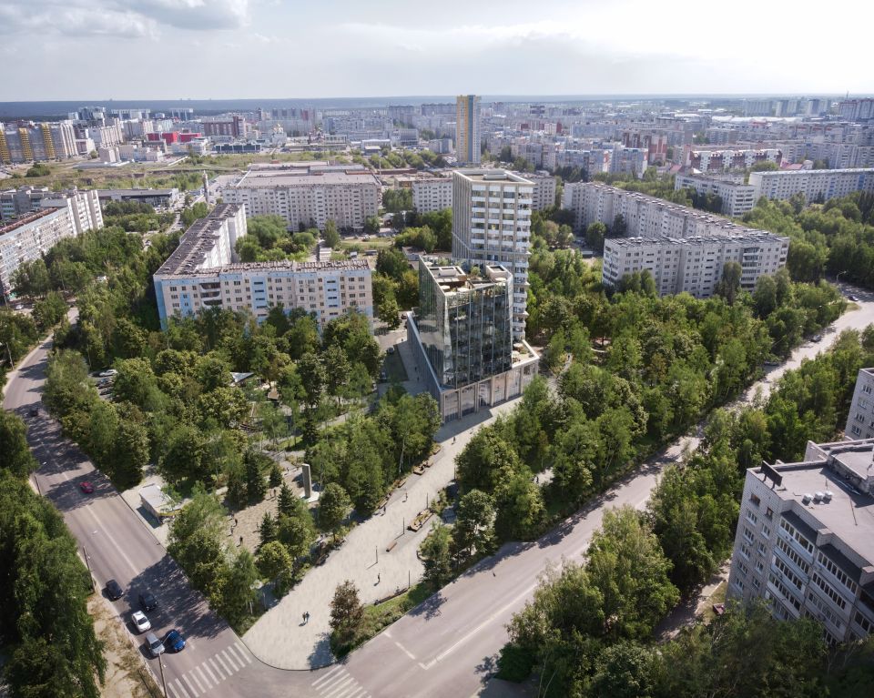 Дизайн-проект барнаульской площади Жукова и новых строений 
