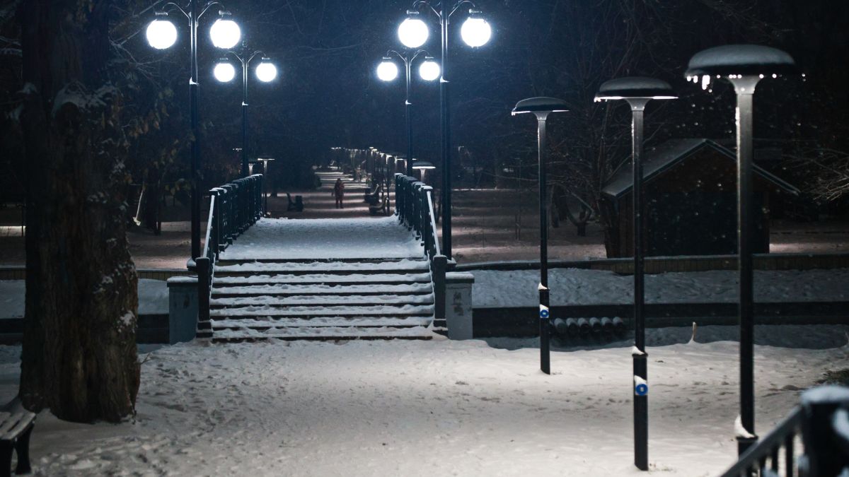 Снег в Барнауле 