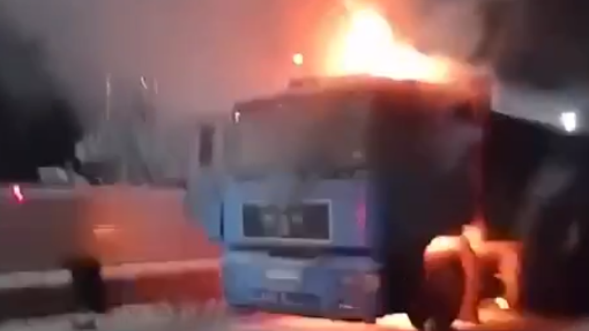 Возгорание транспортного средства