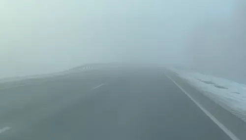 Автомобилисты предупреждают о густом тумане на алтайских трассах