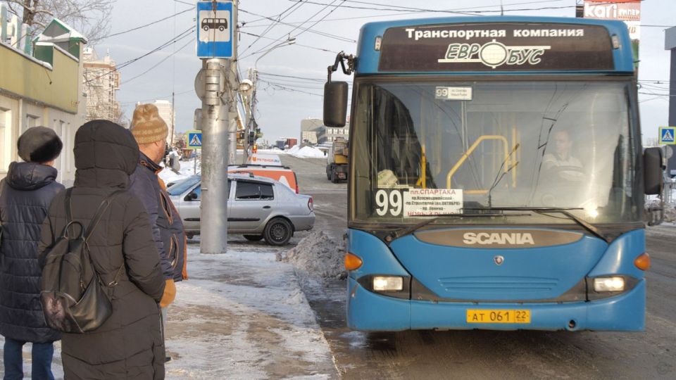 Автобус №99 в Барнауле