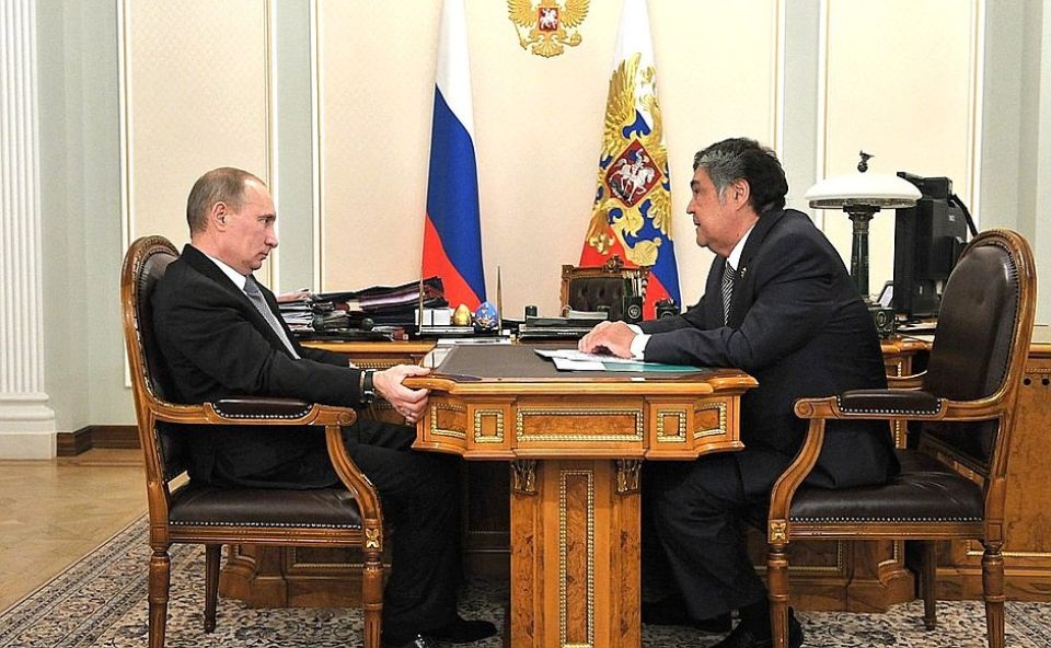 Владимир Путин и Аман Тулеев