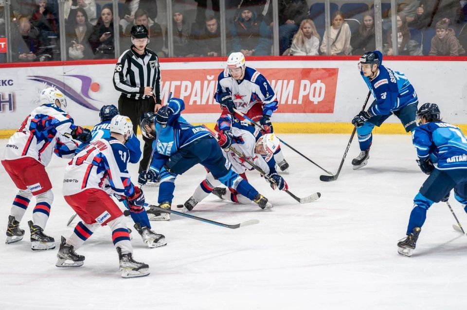 Хоккеисты «Динамо-Алтая» завершили первый круг регулярного чемпионата ВХЛ