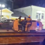 В Барнауле на улице Ползунова перевернулся автомобиль