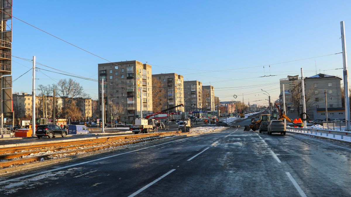 Построенный мост на проспекте Ленина. 28 ноября 2023 года