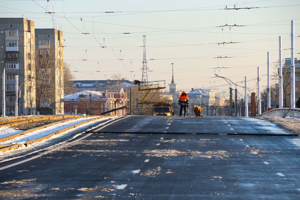 Построенный мост на проспекте Ленина. 28 ноября 2023 года