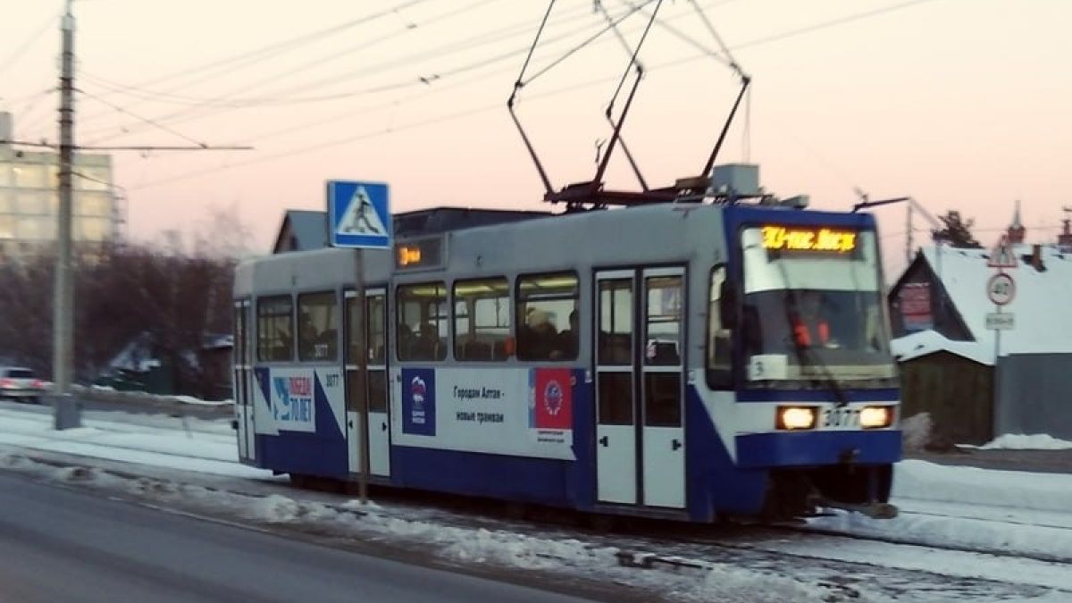 Трамвай №3 в Барнауле