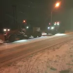 В Барнауле около 100 единиц техники убирают снег и посыпают улицы реагентами