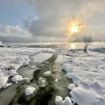 В Горном Алтае засняли парение Телецкого озера. Фото