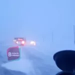 В Алтайском крае в метель с трассы слетают автомобили