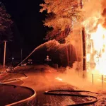 На Алтае произошел крупный пожар на турбазе в Чемальском районе