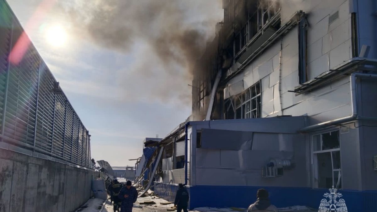 Пожар на Шахтинском полиэфирном заводе