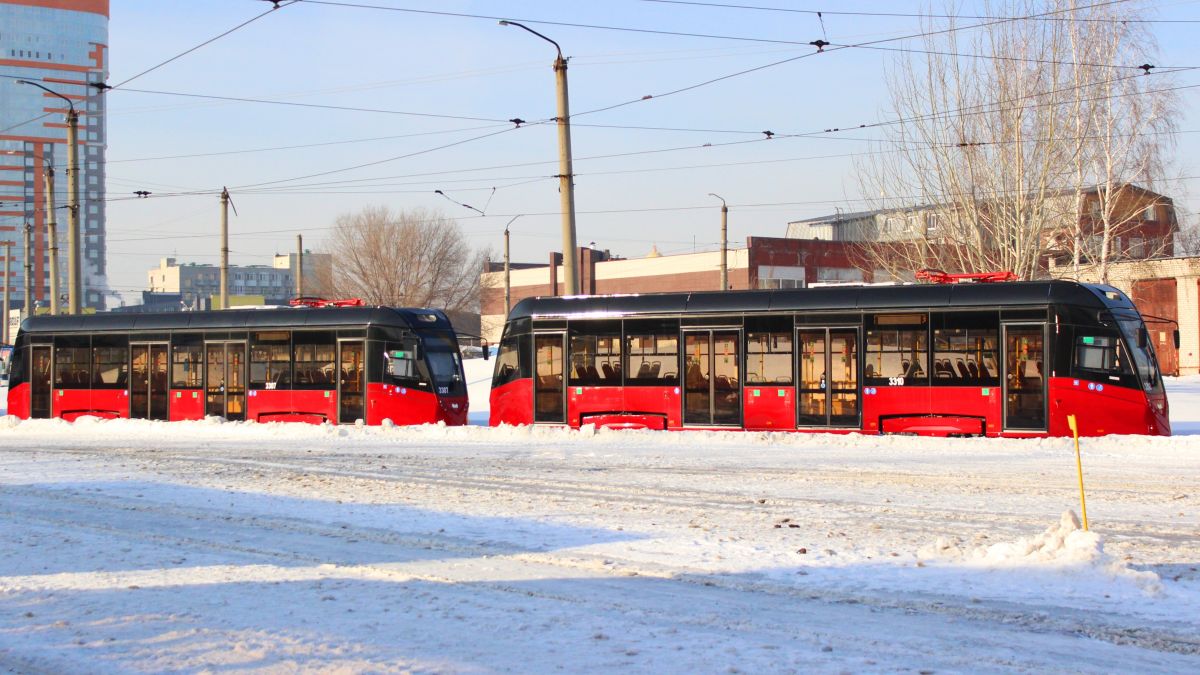 Первый трамвай из Белоруссии выехал на обкатку на улицы Барнаула