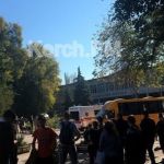 Опубликовано первое видео с места взрыва в Керчи