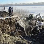 Появились фото с места аварии, которая оставила Бийск без воды