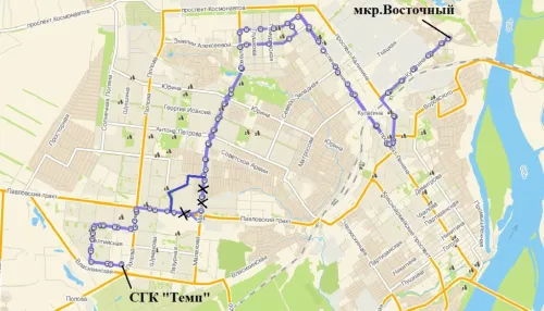 В Барнауле с 10 февраля изменится маршрут автобуса №76