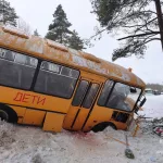Под Псковом автобус с детьми попал в ДТП с фурой – пострадало 17 человек