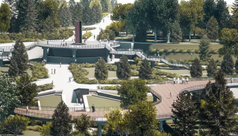 Барнаульские архитекторы показали облик будущего парка за ТРЦ Европа. Рендеры