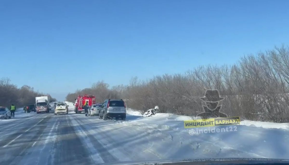 В Алтайском крае слетел с бийской трассы служебный автомобиль - Толк  15.02.2024