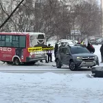 В Барнауле на Балтийской произошло ДТП с участием маршрутки