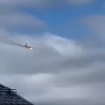 Появились кадры горящего над Ивановской областью самолета