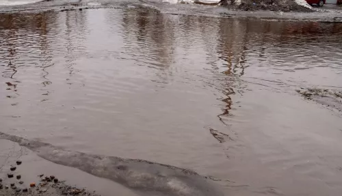 Бийчане возмущены затопленными улицами после резкого потепления