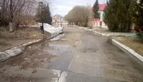 Вода почти полностью отступила с улиц села Солнечного под Новоалтайском