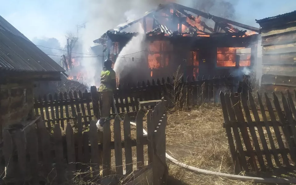 В алтайском селе пожилая женщина жгла сухую траву и погибла в разгоревшемся пожаре