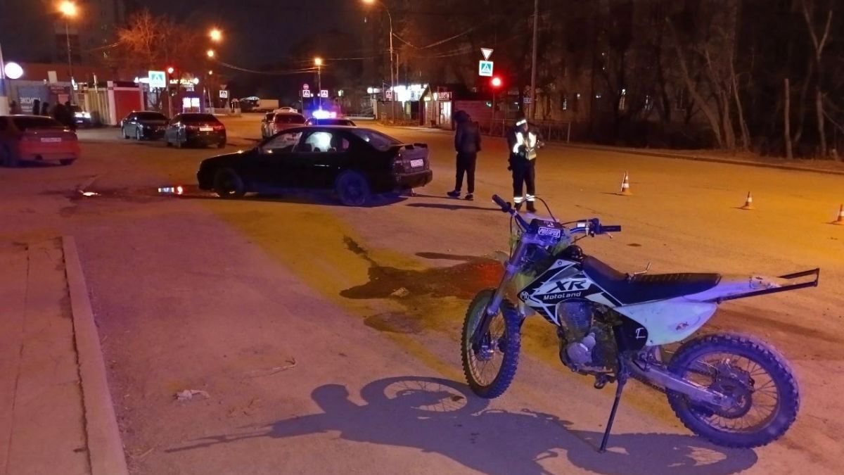 ДТП с мотоциклом в Новосибирске
