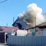 В барнаульской Власихе произошел крупный пожар в частном доме