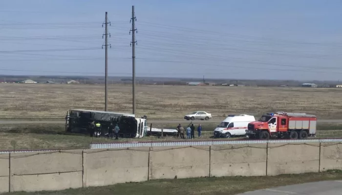 В Алтайском крае грузовик слетел в кювет и врезался в рекламный щит – водитель погиб