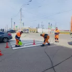 В Барнауле начали наносить дорожную разметку: где идут работы