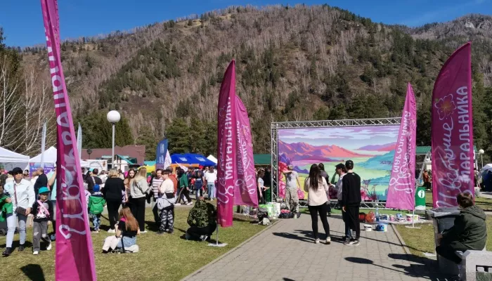 Граффити – фотозона и барабанное шоу: на Алтае прошел фестиваль Цветение маральника