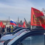 В Барнауле провели автопробег ко дню Победы в Великой Отечественной войне
