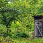В алтайском райцентре с кладбища украли уличный туалет