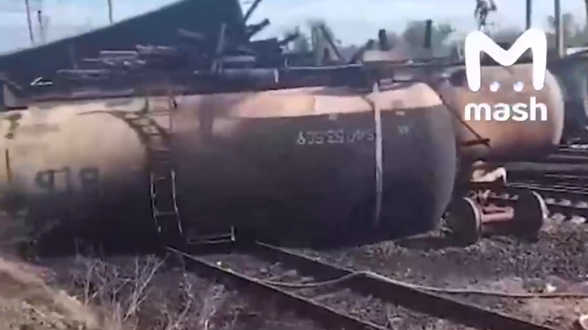 Атака беспилотников на поезд под Волгоградом