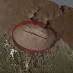 Гигантский кратер обнаружен под ледяным щитом Гренландии