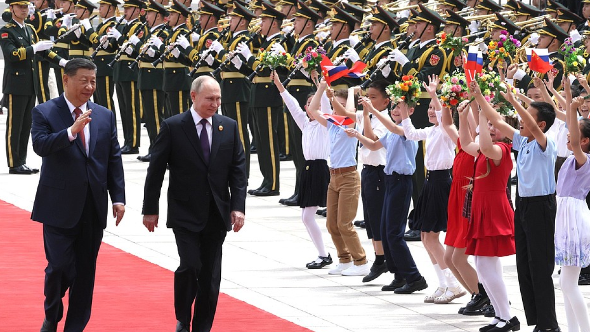 Владимир Путин и Си Цзиньпин в Китае