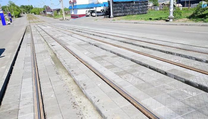 В Барнауле на 90% благоустроили новый путепровод на проспекте Ленина