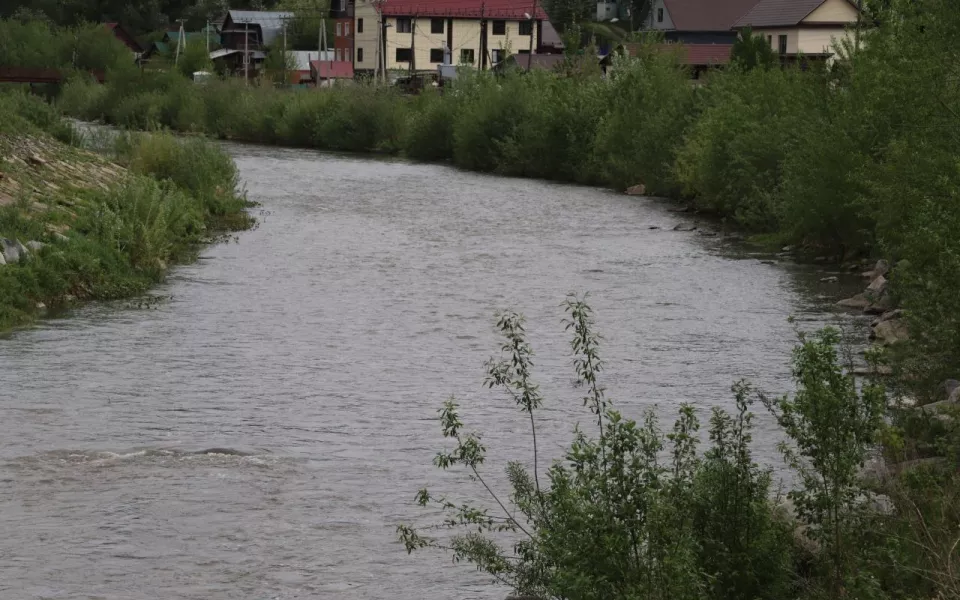 Вторая волна: в Горном Алтае вода подтопила дорогу и подступает к домам