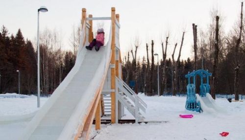 Родители судятся с мэрией из-за опасной горки в парке Лесная сказка в Барнауле