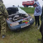 В Алтайском крае ВАЗ слетел с дороги и перевернулся