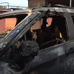 В Бийске ночью под окнами дома дотла сгорел автомобиль