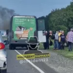 На трассе Павловск — Барнаул пассажиры эвакуировались из дымящейся маршрутки