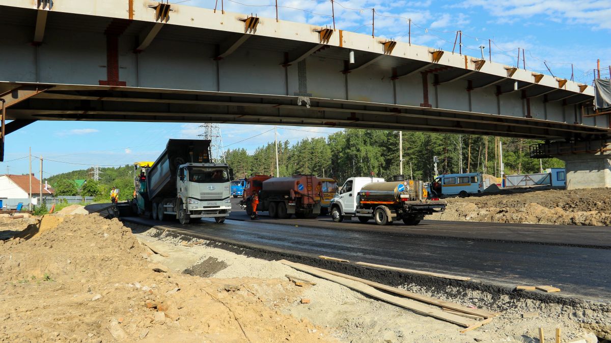 Строительство новой транспортной развязки в Барнауле. 27 июня 2024 года