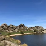 На Колыванском озере плюшка с людьми врезалась в металлический пирс