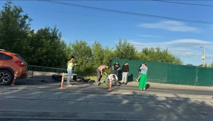 В полиции сообщили подробности ДТП с мотоциклистом в Барнауле