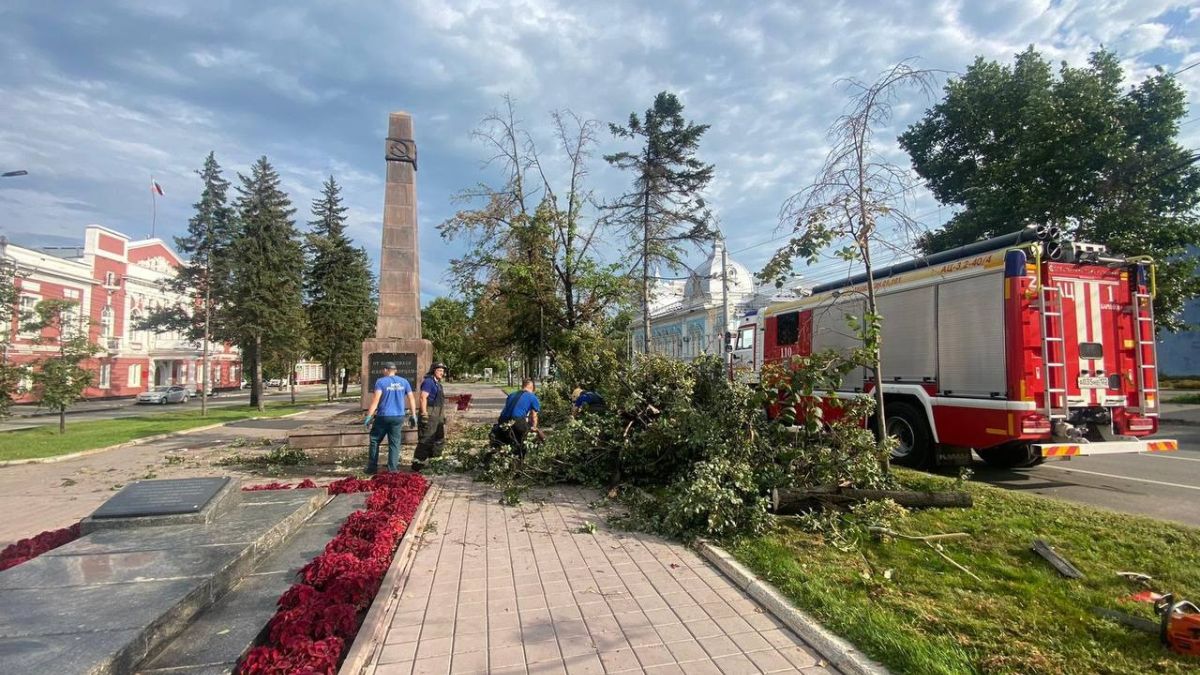 Последствия непогоды в Барнауле