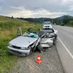 Ребенок и двое взрослых пострадали во время лобового ДТП с Toyota Sienta на Алтае