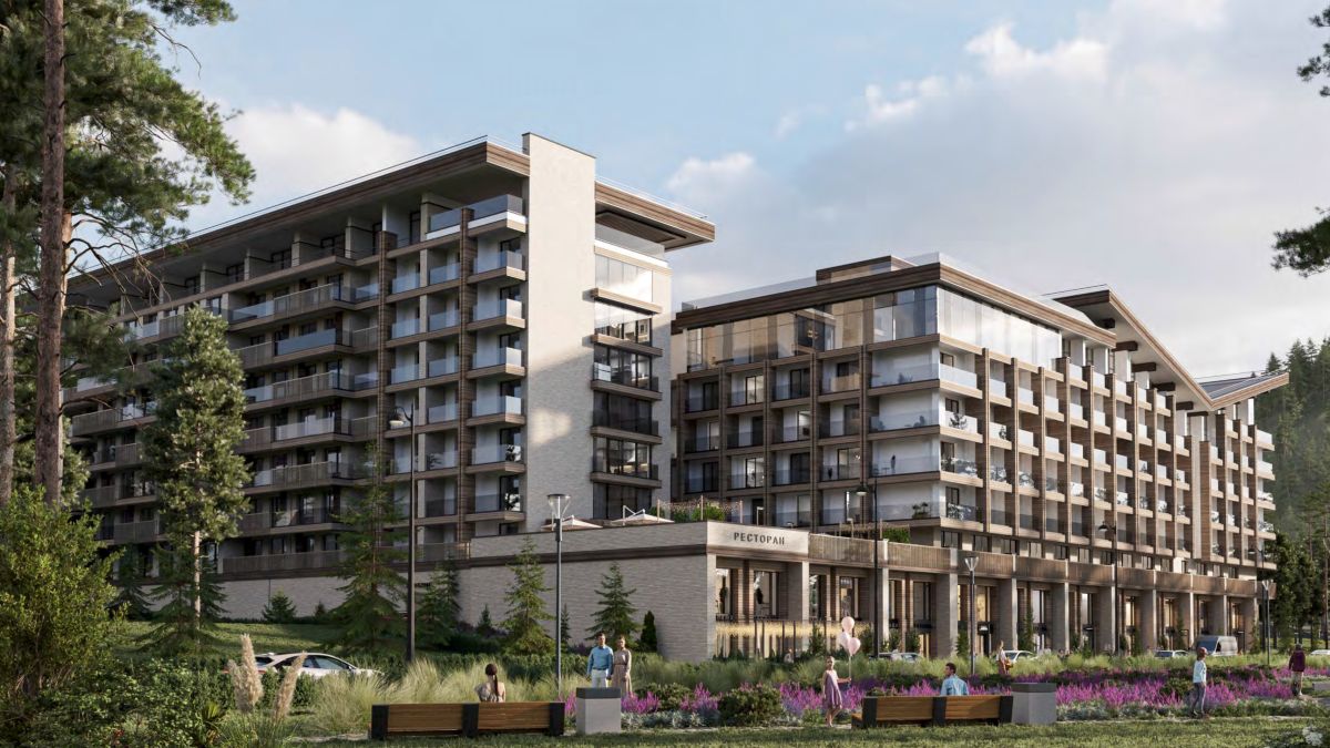 Рендер апарт-отеля на Бирюзовой Катуни